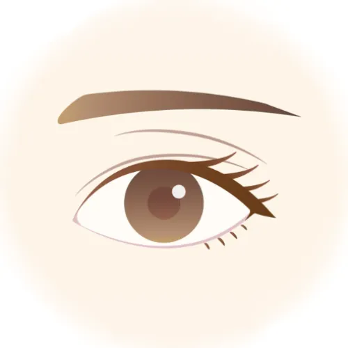 二重のラインが不自然な方